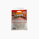 Fujin Baby Worm 5.2cm Floating LRF Silikonu (18 adet) Pearl White Glow