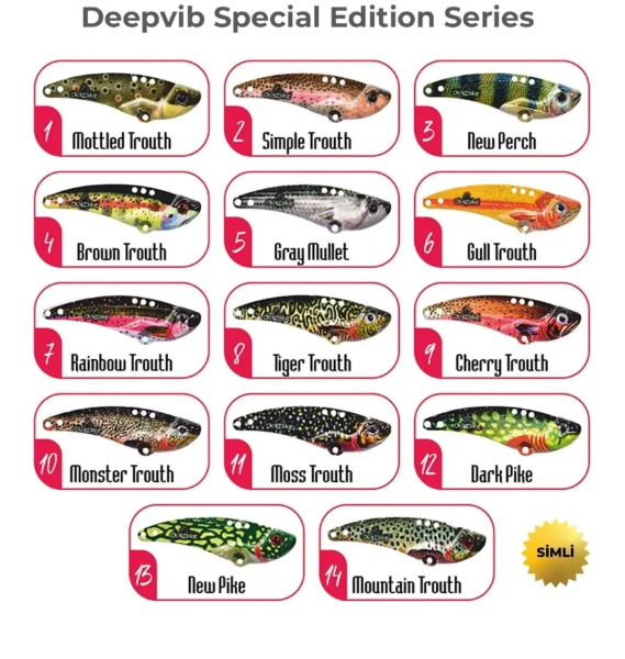 Deeppike Special Edition 5.4 cm 14gr Vibrasyon Yem Serisi